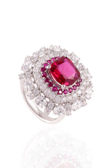 Cushion Cut Solitaire Statement Ring
