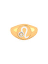Solid Gold Diamond Zodiac Personalized Ring