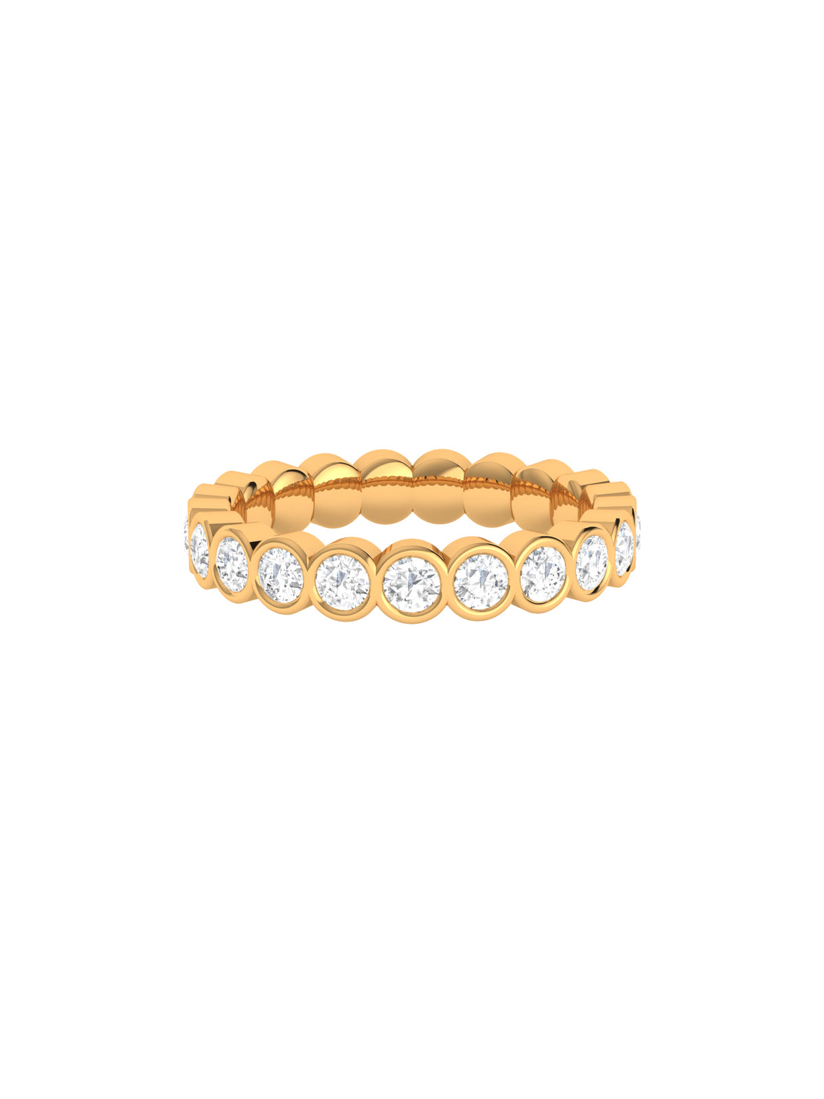 Solid Gold Full Eternity Diamond Band