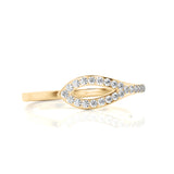 Solid Gold Diamond Loop Ring