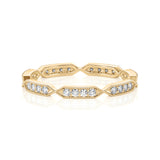 Solid Gold Diamond Twist Eternity Band