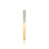 Solid Gold Half Eternity Diamond Band