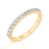 Solid Gold Half Eternity Diamond Band