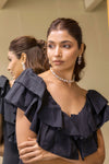 Classic Pearl & Diamond Necklace Set