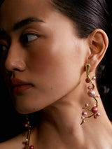 Shades of Pink Statement Danglers