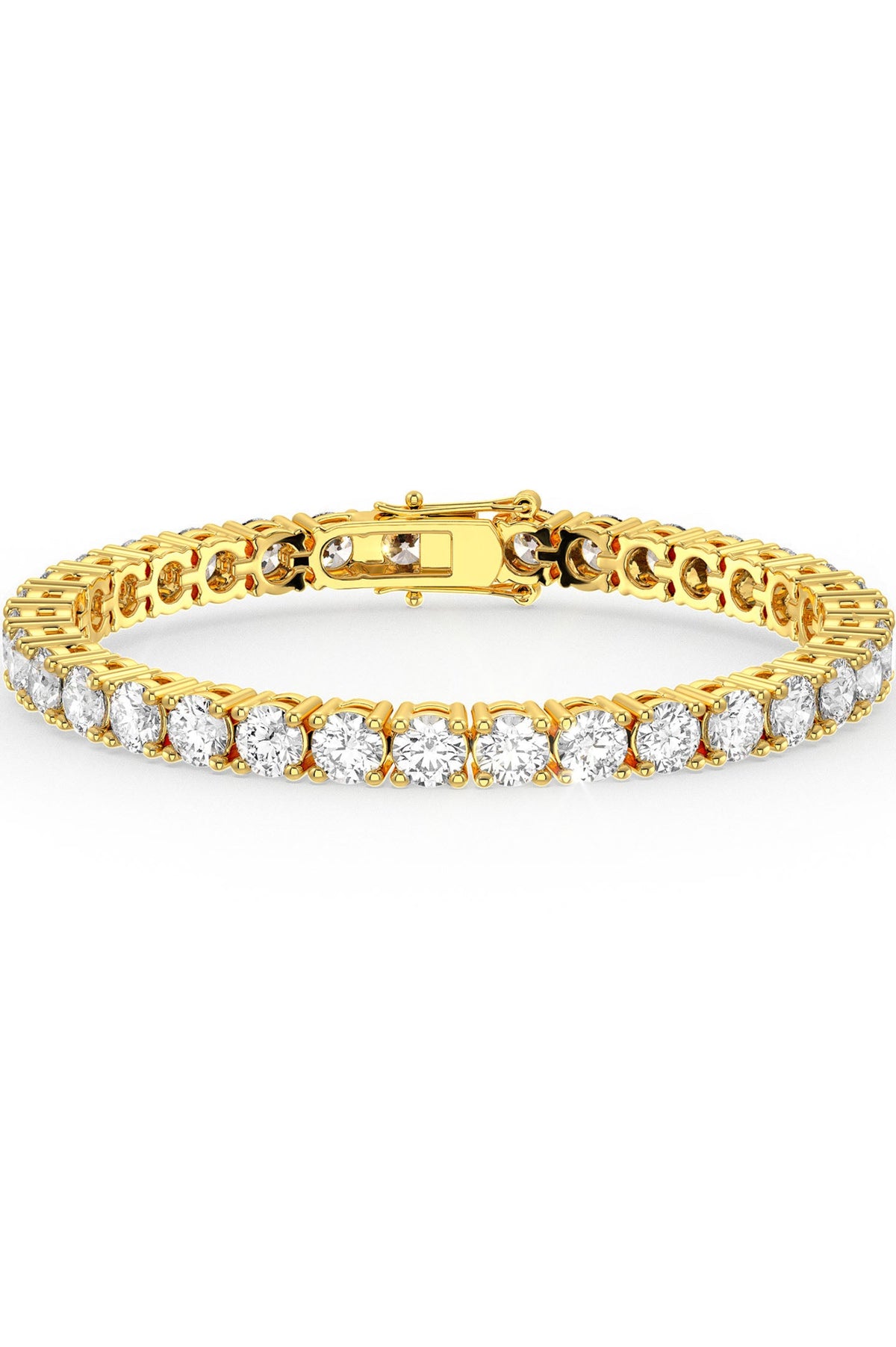 Brilliant Round Shaped Solitaire Tennis Bracelet