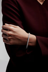 Pear Shaped Solitaire Tennis Bracelet