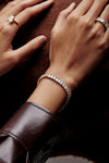 Emerald Cut Solitaire Tennis Bracelet