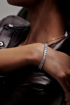 Emerald Cut Solitaire Tennis Bracelet