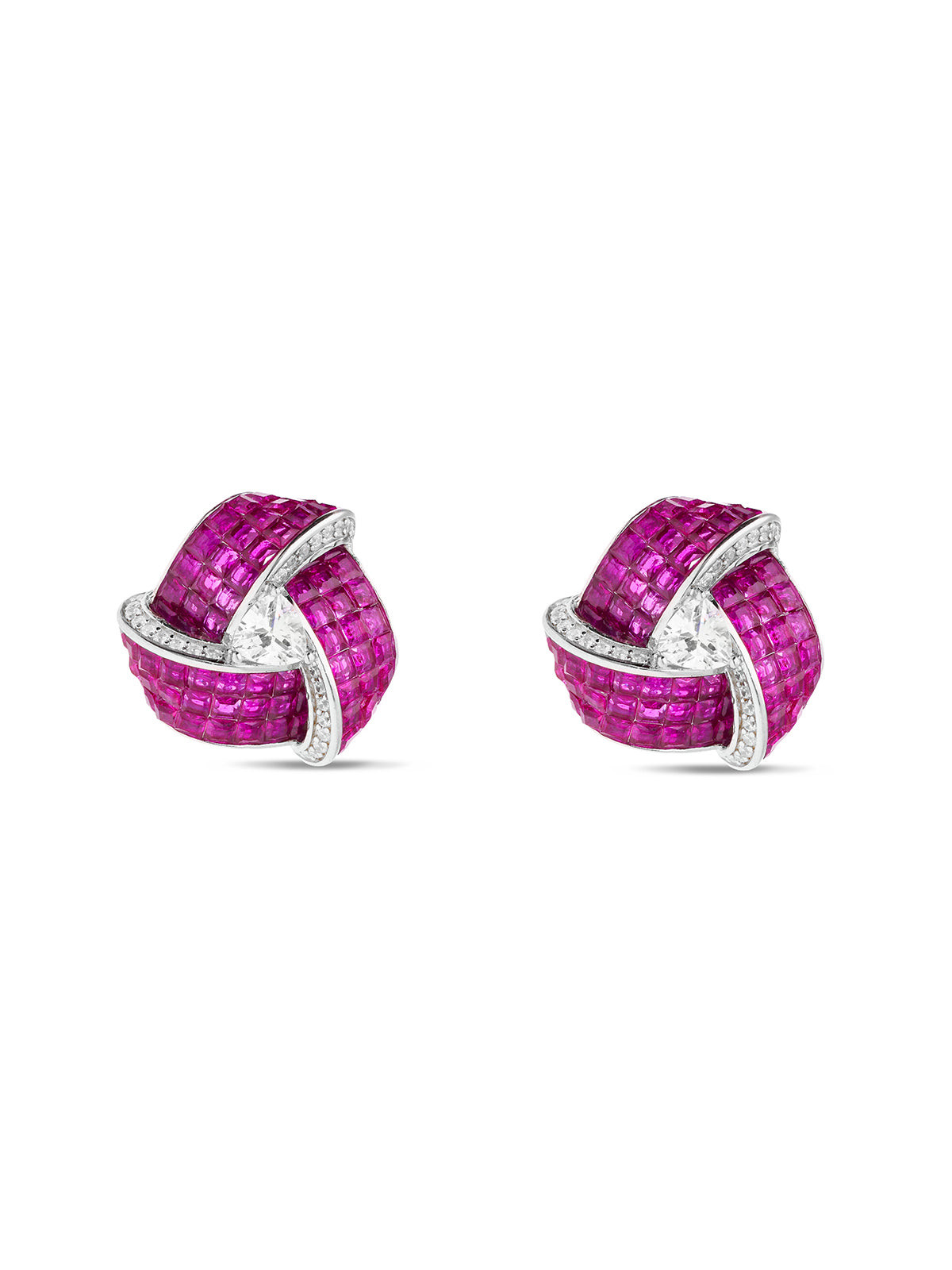 Enchanted Triad Blossom Studs Earrings