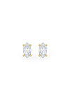 Marquise Shaped Solitaire Stud Earrings