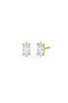Marquise Shaped Solitaire Stud Earrings