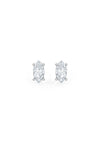 Marquise Shaped Solitaire Stud Earrings