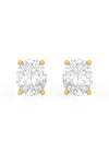 Oval Shaped Solitaire Stud Earrings