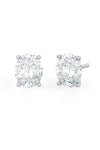 Oval Shaped Solitaire Stud Earrings