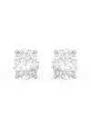 Oval Shaped Solitaire Stud Earrings