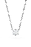 Brilliant Round Shaped Solitaire Pendant With Chain