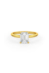 Emerald Cut Solitaire Engagement Ring