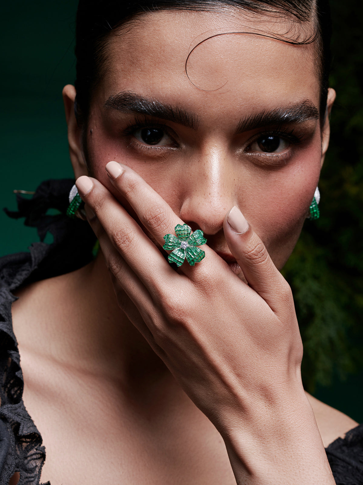 Enchanted Petal Symphony Cocktail Ring