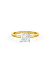 Square Shaped Solitaire Engagement Ring