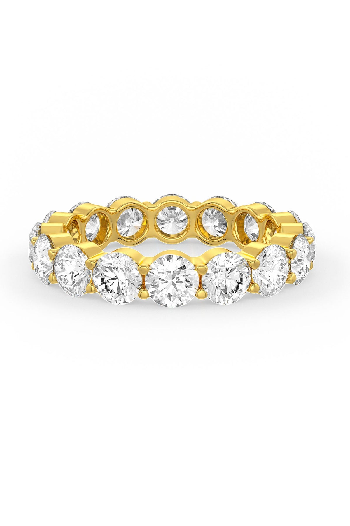 Brilliant Round Shaped Solitaire Wedding Bands