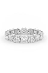 Heart Shaped Solitaire Wedding Bands
