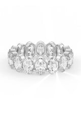 Oval Shaped Solitaire Wedding Bands