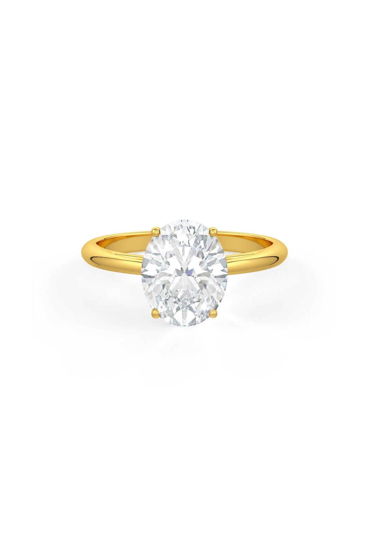 Oval Shaped Solitaire Engagement Ring