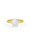 Oval Shaped Solitaire Engagement Ring