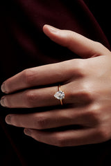 Pear Shaped Solitaire Engagement Ring