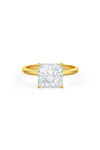 Square Shaped Solitaire Engagement Ring
