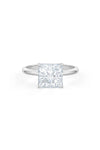 Square Shaped Solitaire Engagement Ring
