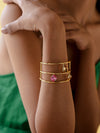 Mismatch Crystal Bangle