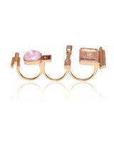 Crystal Studded Multi Ring