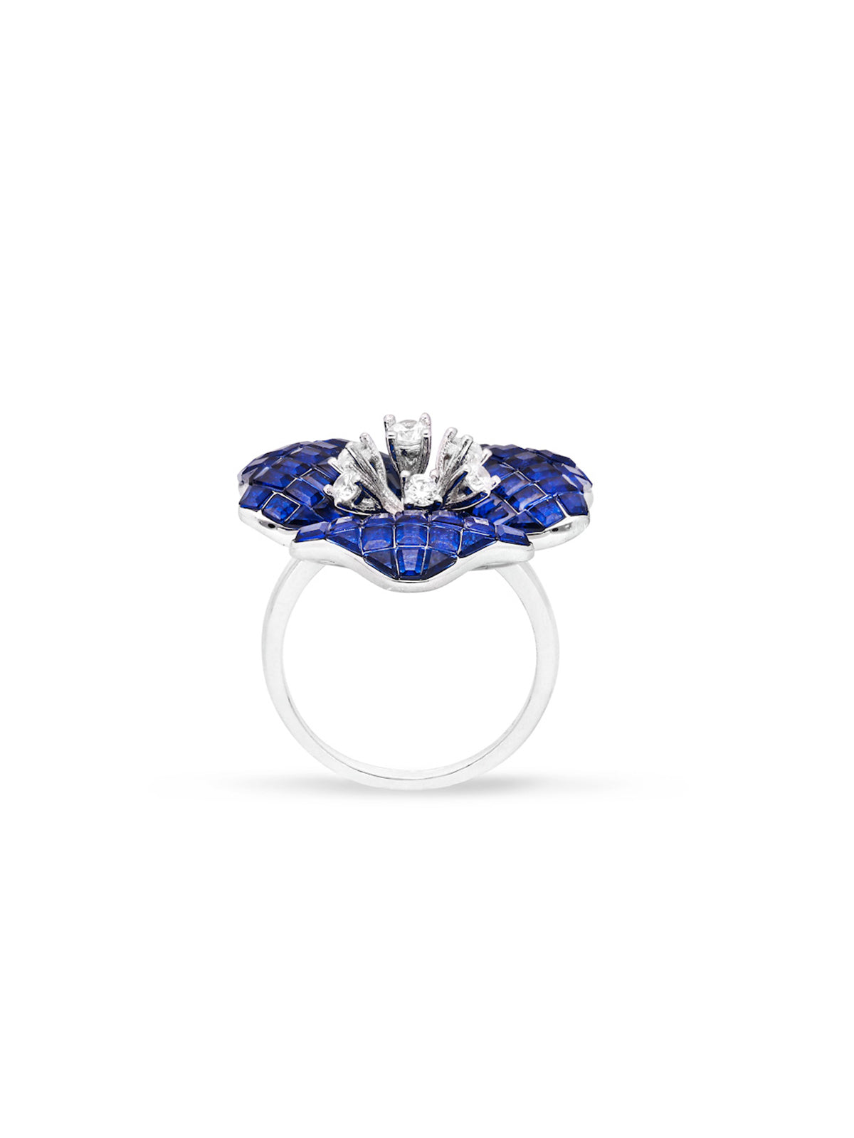 Ethereal Trillium Blossom Cocktail Ring