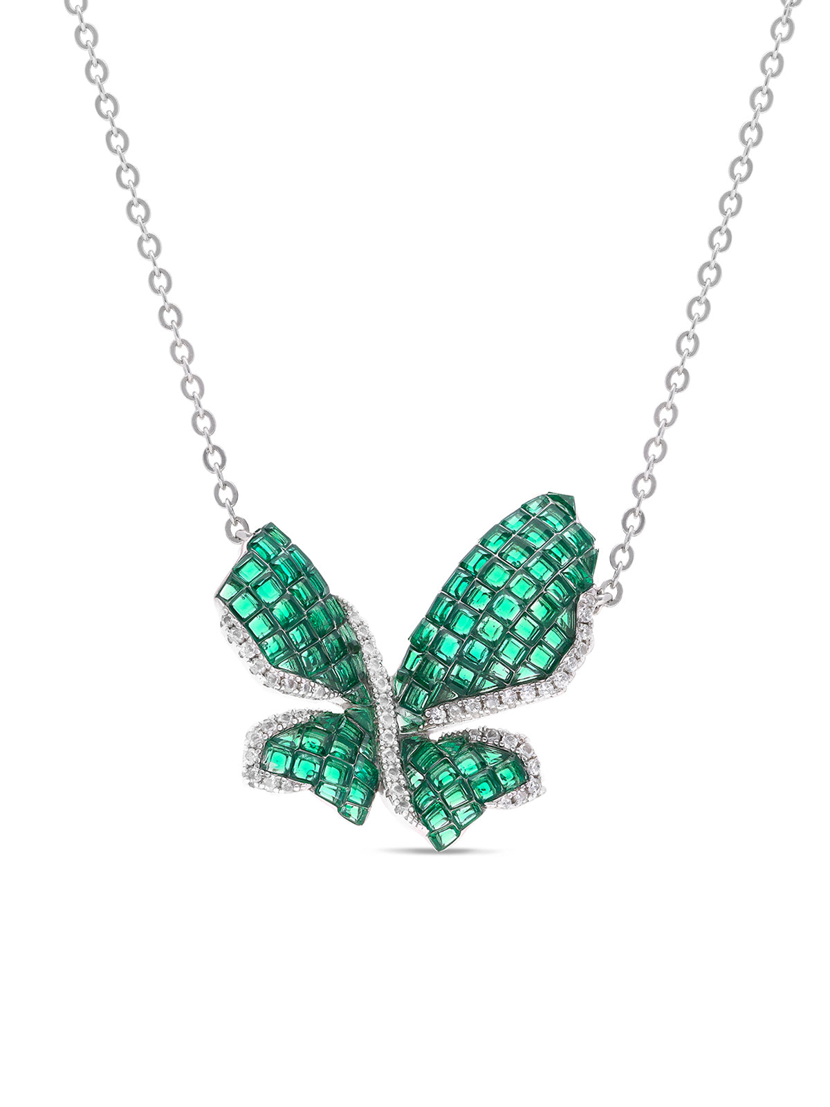 Mystical Butterfly Pendant With Silver Chain