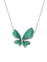 Mystical Butterfly Pendant With Silver Chain