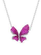 Mystical Butterfly Pendant With Silver Chain