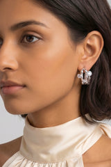Silver Wrap Stud Earrings