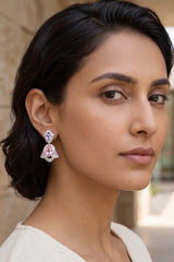 Elegant Flower Drop Earrings