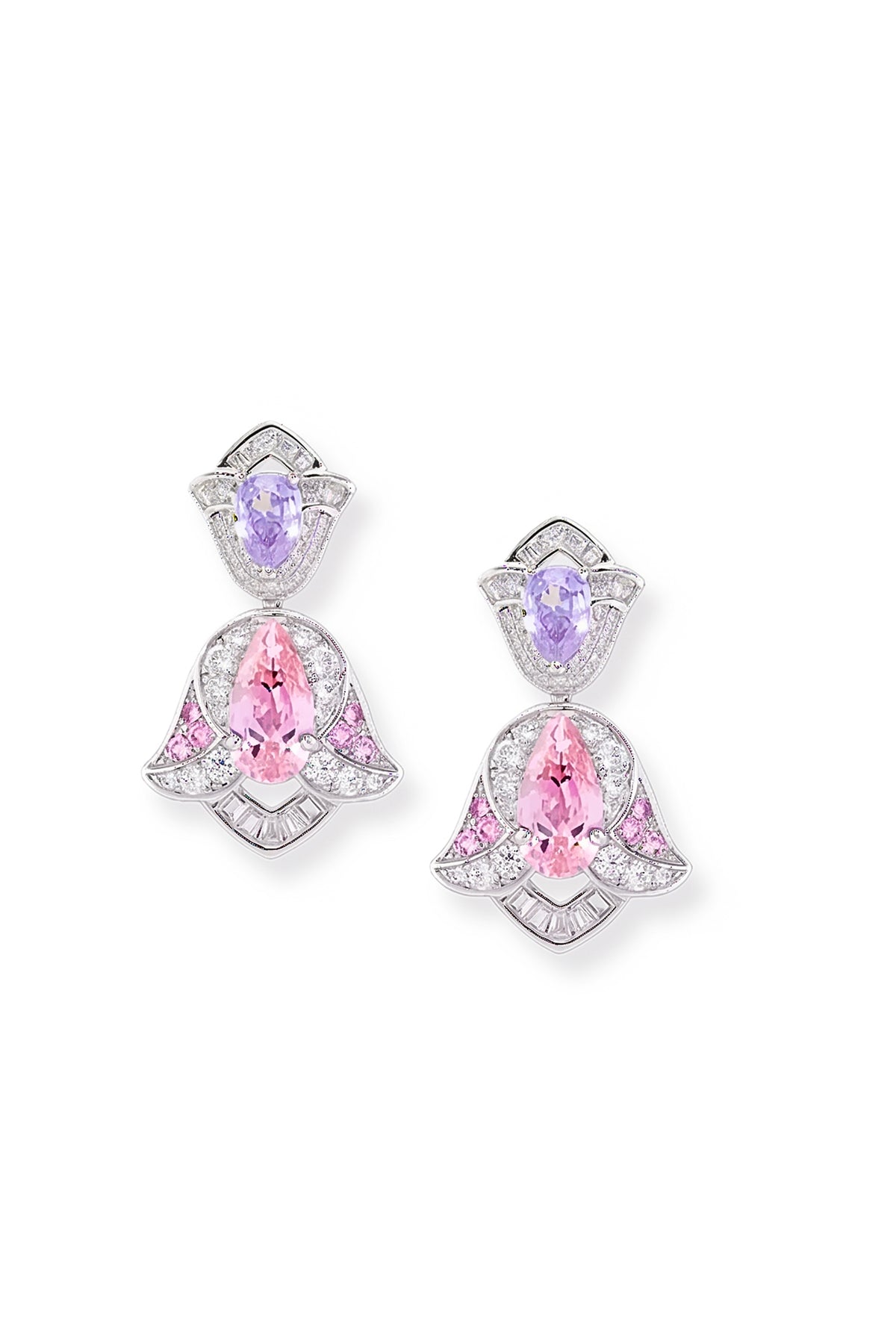 Elegant Flower Drop Earrings