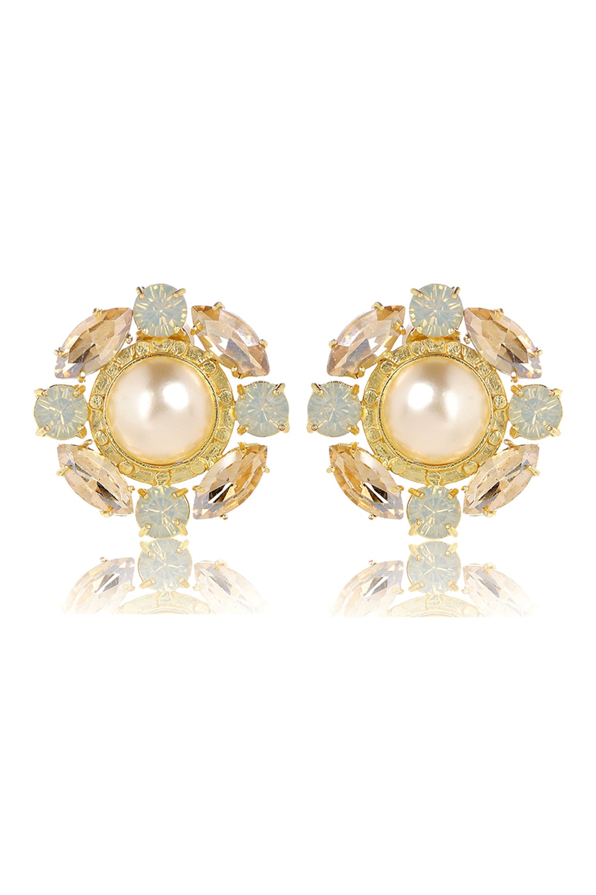 Sangria Glow Stud Earrings