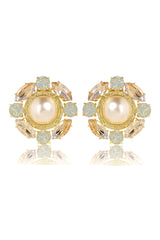 Sangria Glow Stud Earrings