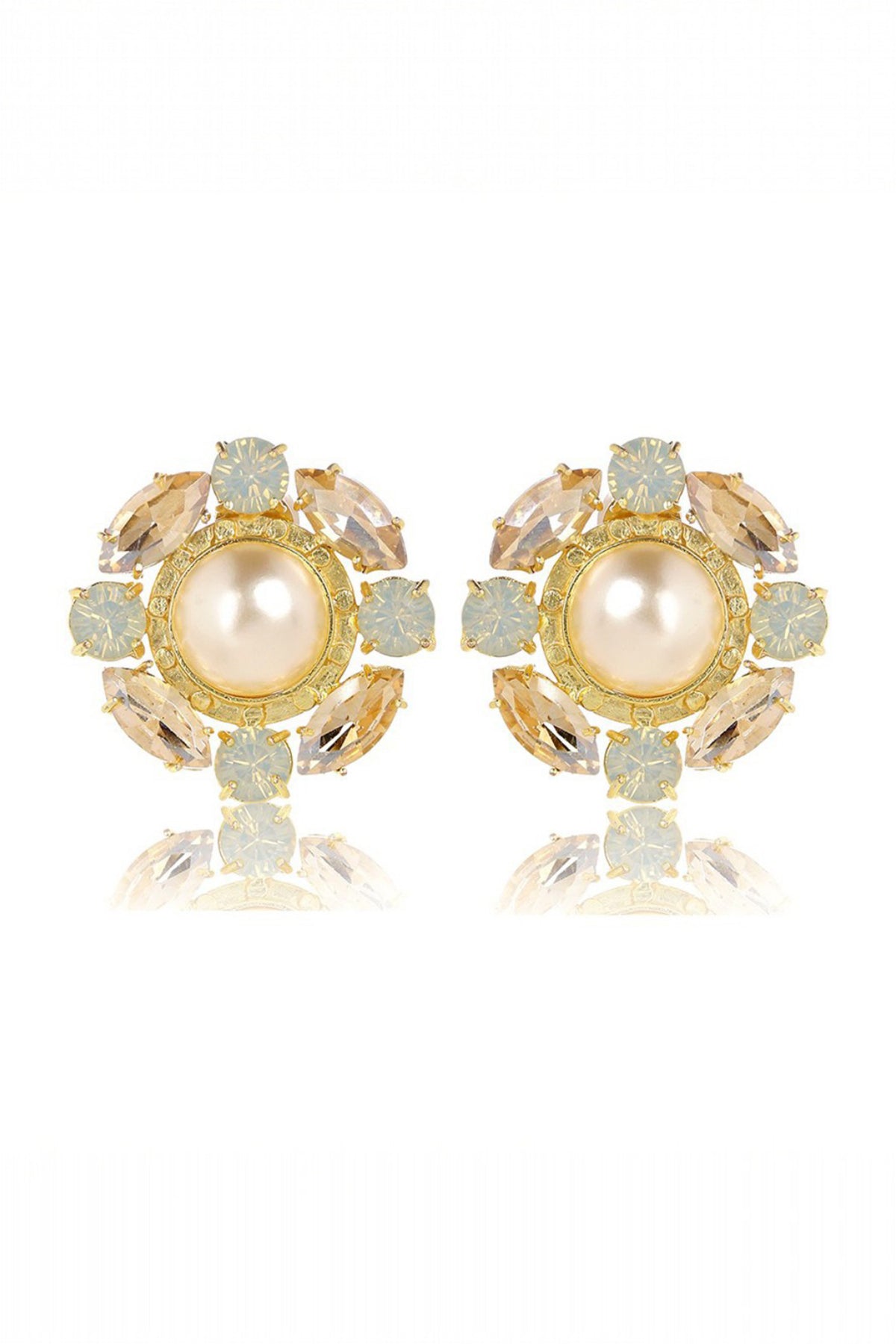 Sangria Glow Stud Earrings