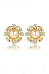Sangria Glow Stud Earrings