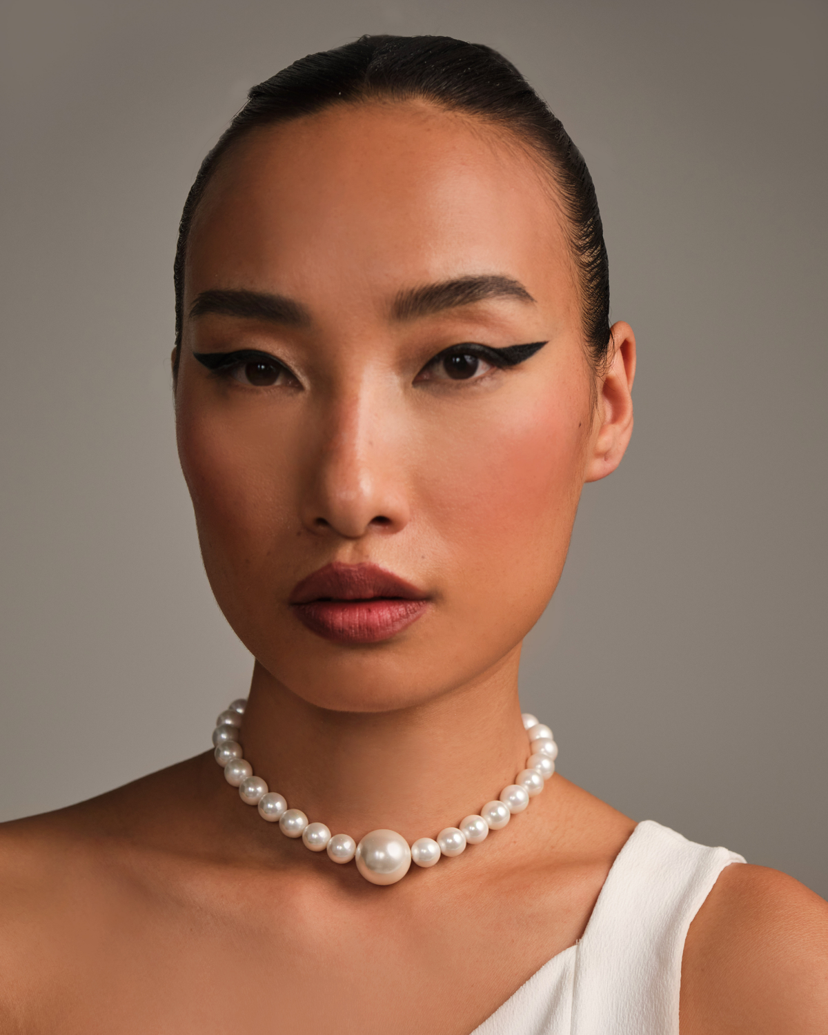 Statement White Pendant Necklace