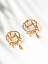 Mini Monogram Earrings