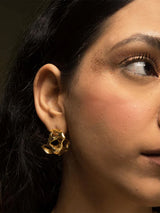Alaya F in Melting Gold Earrings