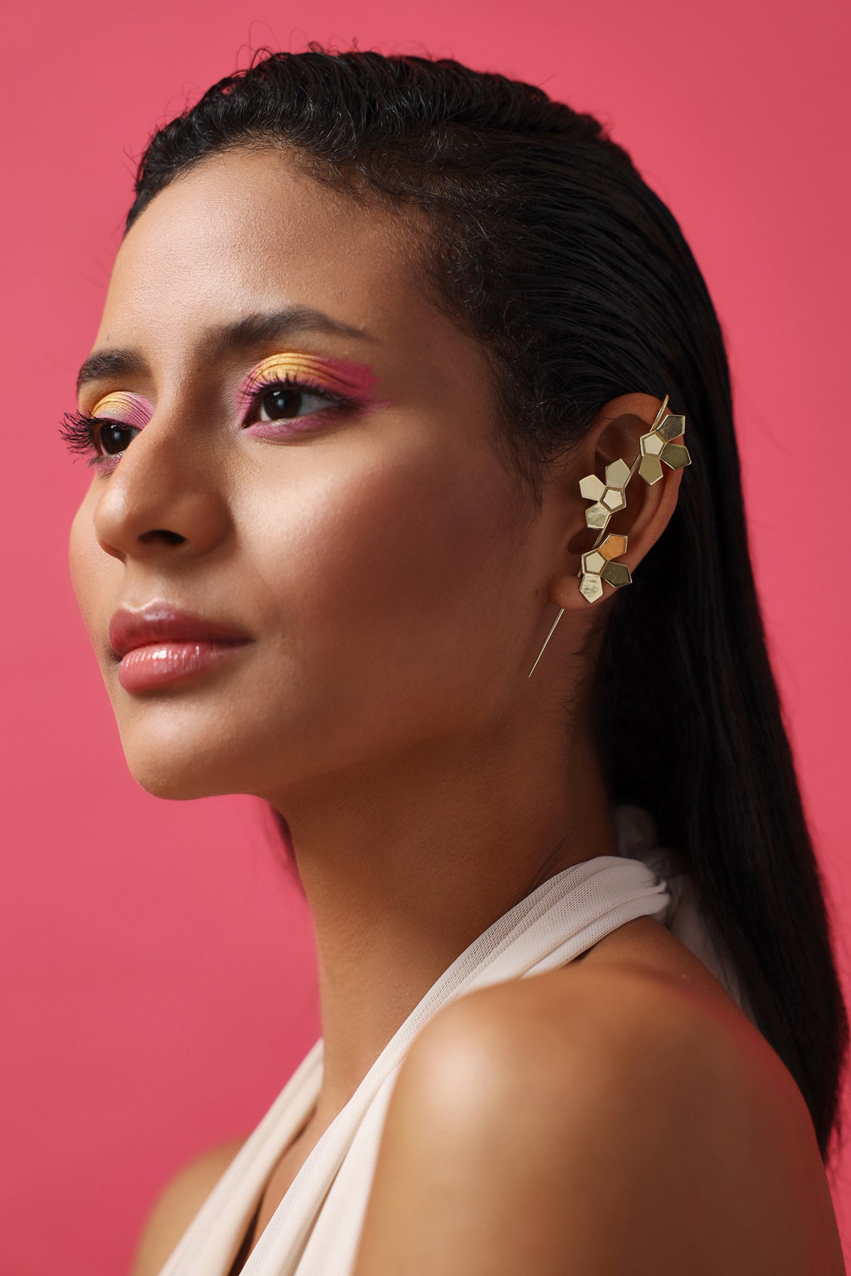 Poppy Flower Design Drop Earrings