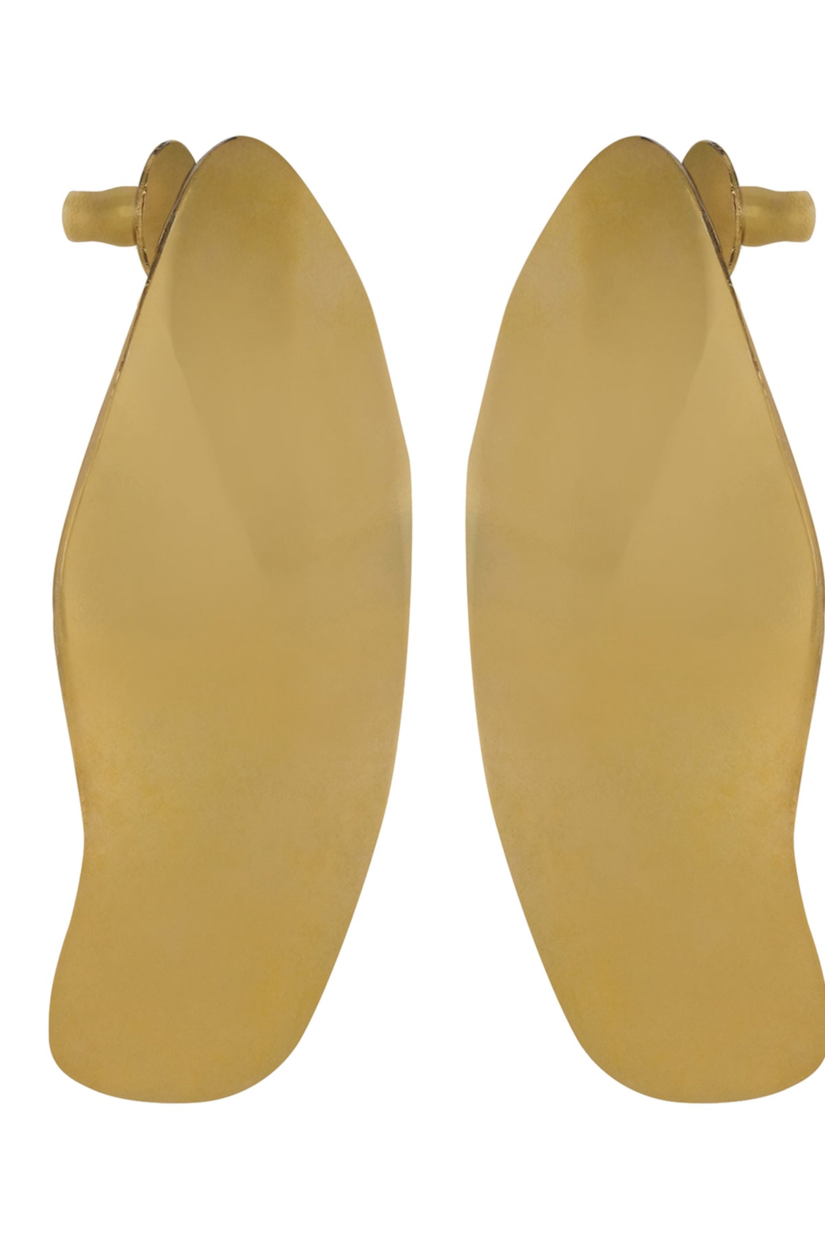 Gold Contemporary Statement Stud Earrings